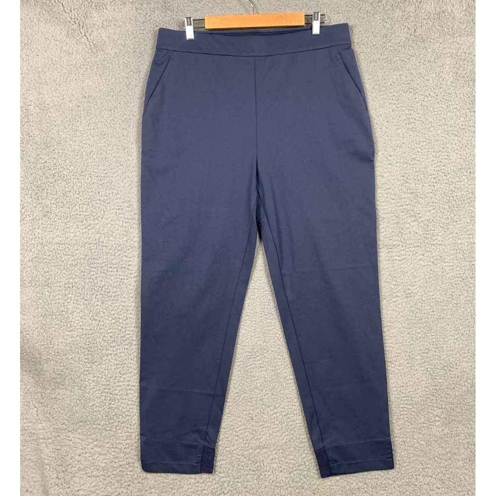 Ministry‎ Of Supply Kinetic Pants Womens 14 Slate Blue Pull On Primeflex Tapered